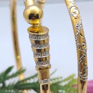 916 Gold Handmade Single Pipe Kadli SP-316