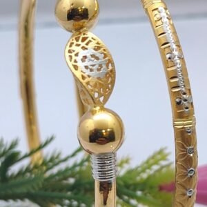 916 Gold Fancy Single Pipe Kadli SP-317