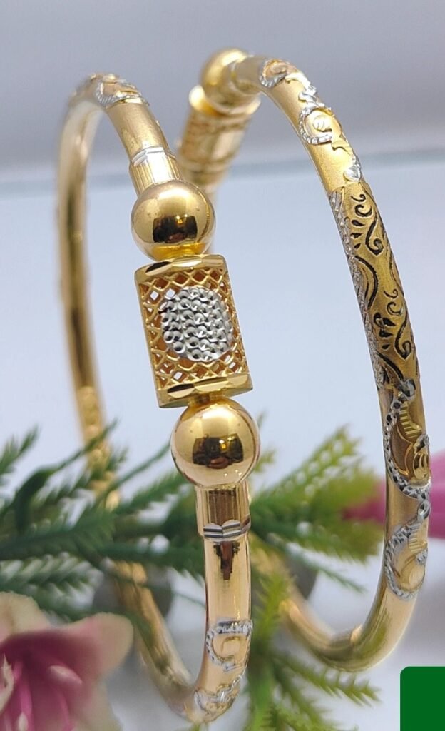 916 Gold Hallmarked Single Pipe Kadli SP-321