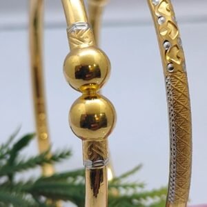 916 Gold Modern Single Pipe Kadli SP-322