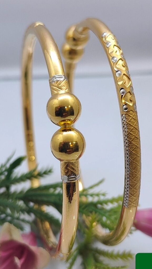 916 Gold Modern Single Pipe Kadli SP-322