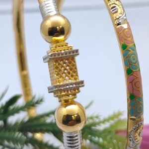 916 Gold Delicate Single Pipe Kadli SP-325