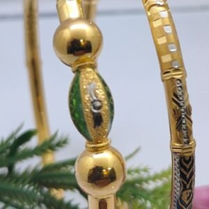 916 Gold Indian Design Single Pipe Kadli SP-328