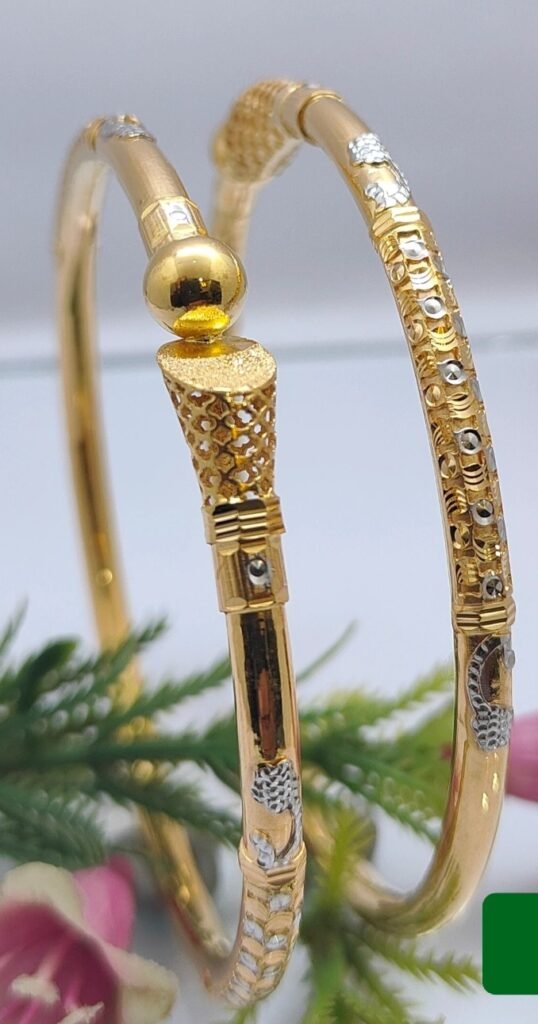 916 Gold Elegant Single Pipe Kadli SP-330