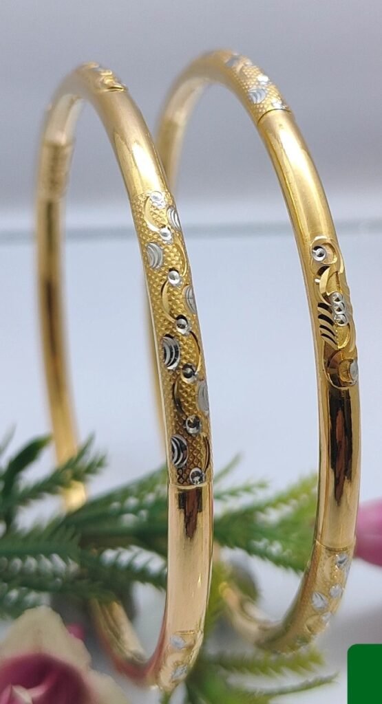 916 Gold Stunning Single Pipe Kadli SP-336