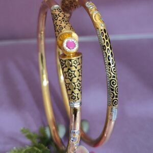 916 Gold Simple  Single Pipe Kadli SP-355