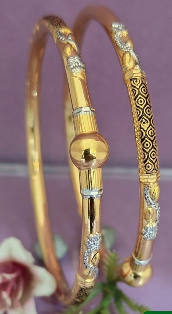 916 Gold Daily Wear Single Pipe Kadli SP-360
