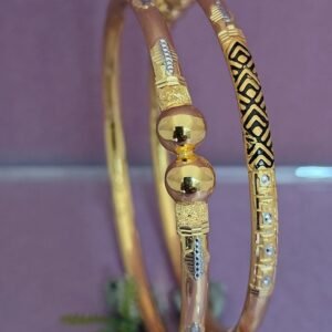 916 Gold Fancy Single Pipe Kadli SP-362