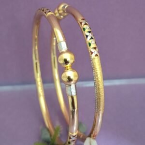 916 Gold Designer Single Pipe Kadli SP-363