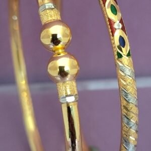 916 Gold Hallmarked Single Pipe Kadli SP-364