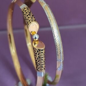 916 Gold Delicate Single Pipe Kadli SP-399