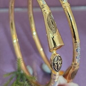 916 Gold Elegant  Single Pipe Kadli SP-441