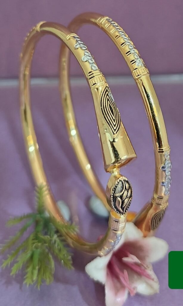 916 Gold Elegant Single Pipe Kadli SP-441