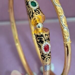 916 Gold Classy  Single Pipe Kadli SP-447