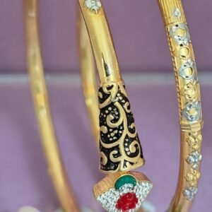 916 Gold Simple  Single Pipe Kadli SP-448