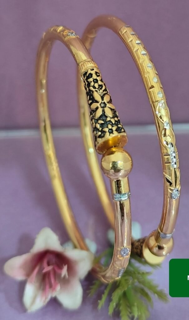 916 Gold Daily Wear Single Pipe Kadli SP-449