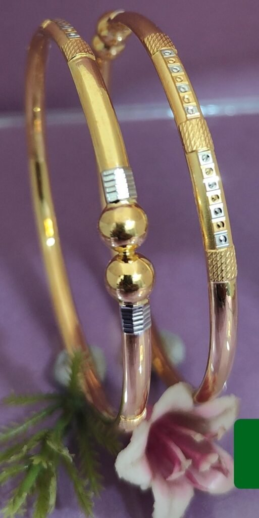 916 Gold Hallmarked Single Pipe Kadli SP-473