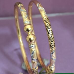 916 Gold Modern Single Pipe Kadli SP-474