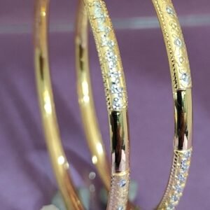 916 Gold Stylish Single Pipe Kadli SP-491