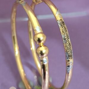 916 Gold Stunning Single Pipe Kadli SP-506