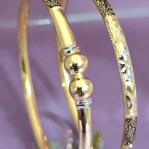 916 Gold Simple  Single Pipe Kadli SP-511