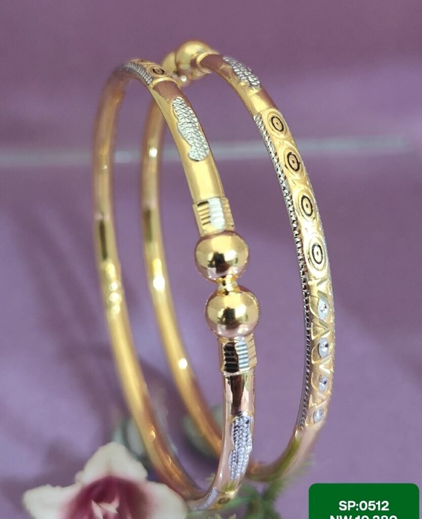 916 Gold Daily Wear Single Pipe Kadli SP-512