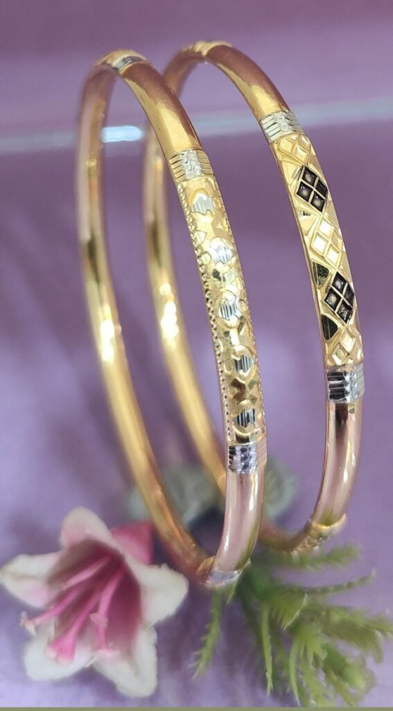 916 Gold Modern Single Pipe Kadli SP-517