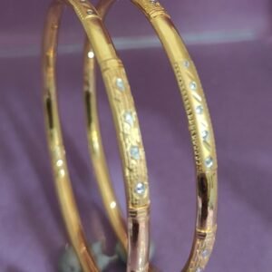 916 Gold Delicate Single Pipe Kadli SP-519