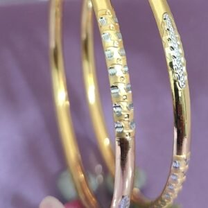 916 Gold Indian Design Single Pipe Kadli SP-522