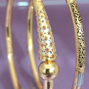 916 Gold Elegant  Single Pipe Kadli SP-523