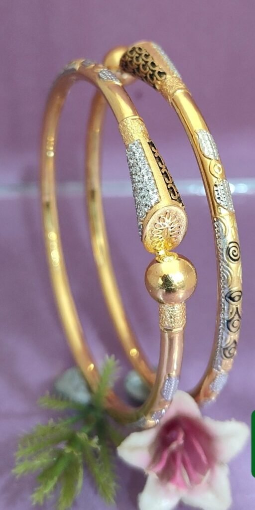 916 Gold Unique Single Pipe Kadli SP-528
