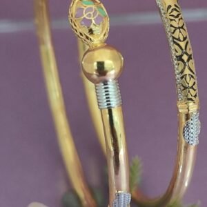 916 Gold Simple  Single Pipe Kadli SP-532