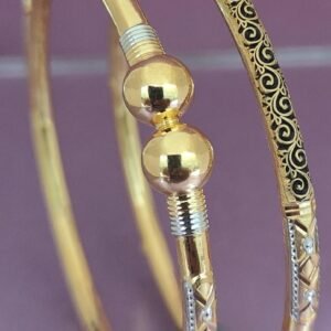 916 Gold Daily Wear Single Pipe Kadli SP-533