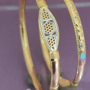 916 Gold Fancy Single Pipe Kadli SP-535