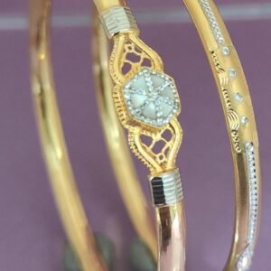 916 Gold Designer Single Pipe Kadli SP-536