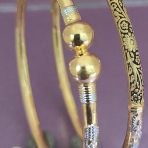 916 Gold Hallmarked Single Pipe Kadli SP-537