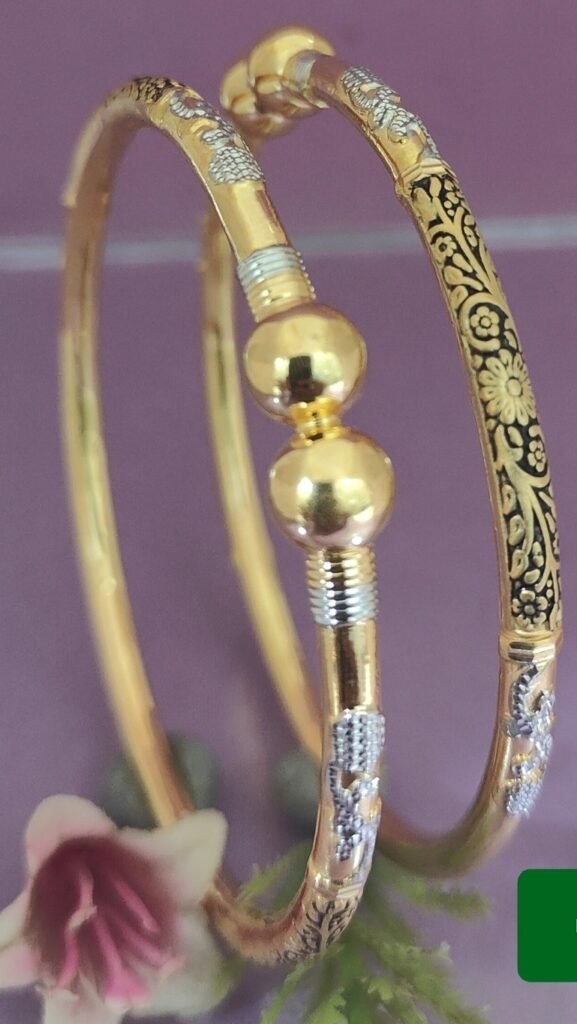 916 Gold Hallmarked Single Pipe Kadli SP-537