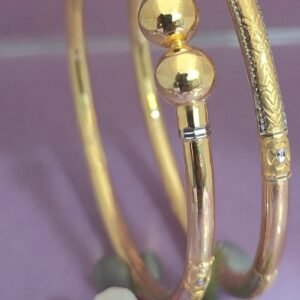 916 Gold Modern Single Pipe Kadli SP-540