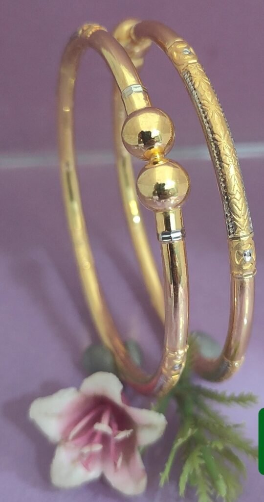 916 Gold Modern Single Pipe Kadli SP-540