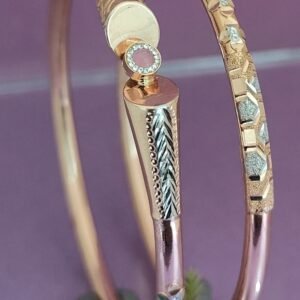 916 Gold Stylish Single Pipe Kadli SP-549