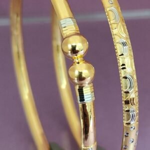 916 Gold Elegant  Single Pipe Kadli SP-562