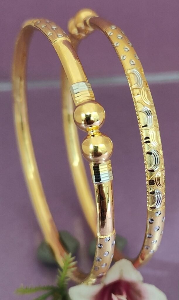 916 Gold Elegant Single Pipe Kadli SP-562