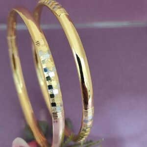 916 Gold Stylish Single Pipe Kadli SP-565