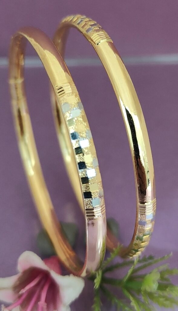 916 Gold Stunning Single Pipe Kadli SP-566