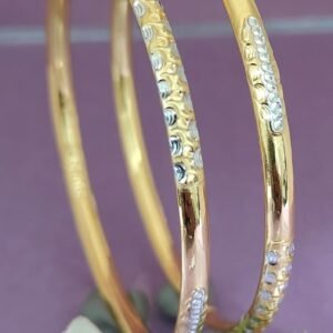 916 Gold Beautiful Single Pipe Kadli SP-567