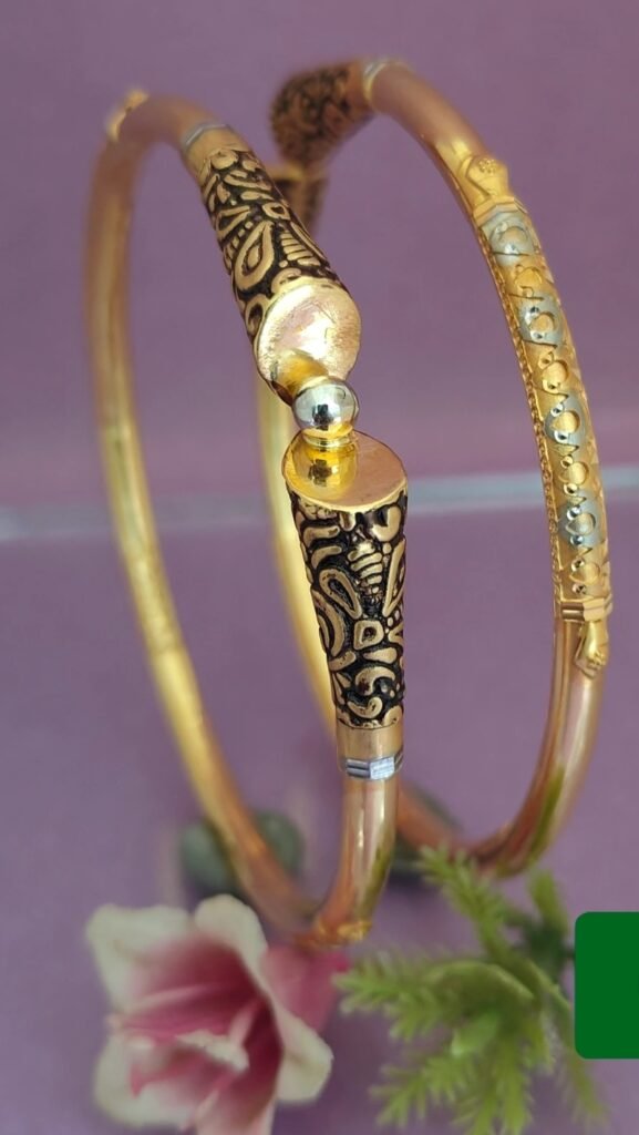 916 Gold Unique Single Pipe Kadli SP-617