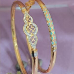 916 Gold Simple  Single Pipe Kadli SP-668