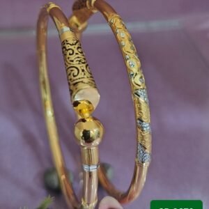 916 Gold Handmade Single Pipe Kadli SP-670