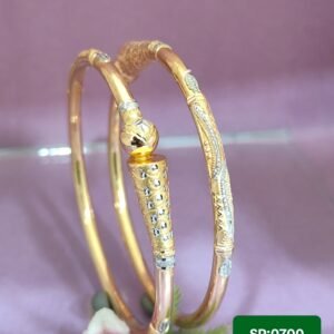 916 Gold Fancy Single Pipe Kadli SP-700