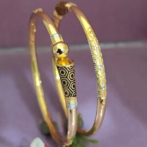 916 Gold Hallmarked Single Pipe Kadli SP-709